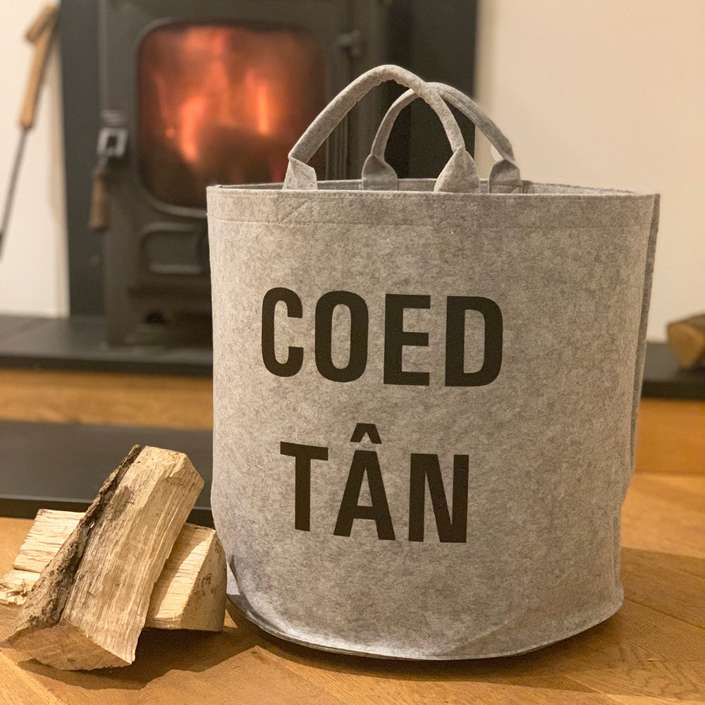 Personalised fire wood bag