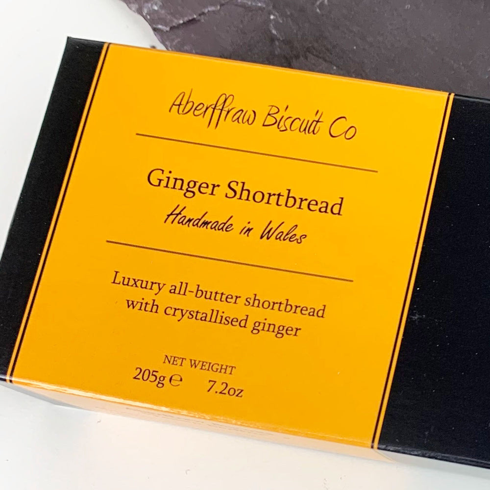 Ginger Shortbread, Welsh Shortbread, Welsh Food gift, Welsh Gifts