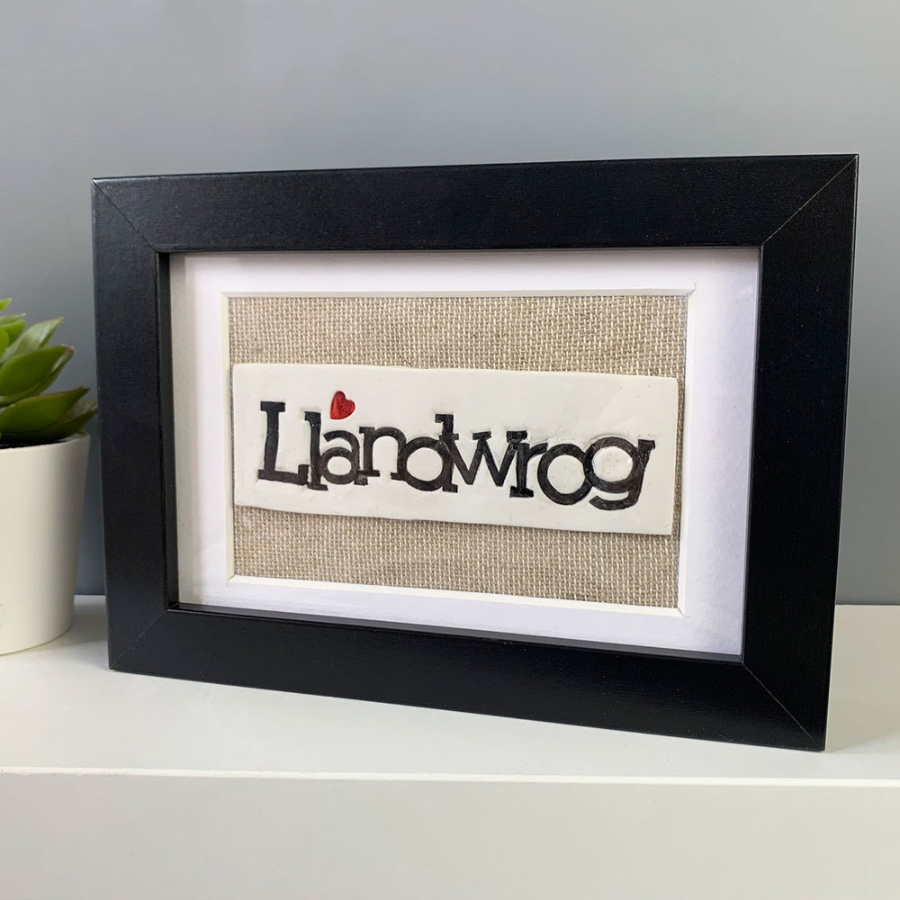 Personalised place name frame