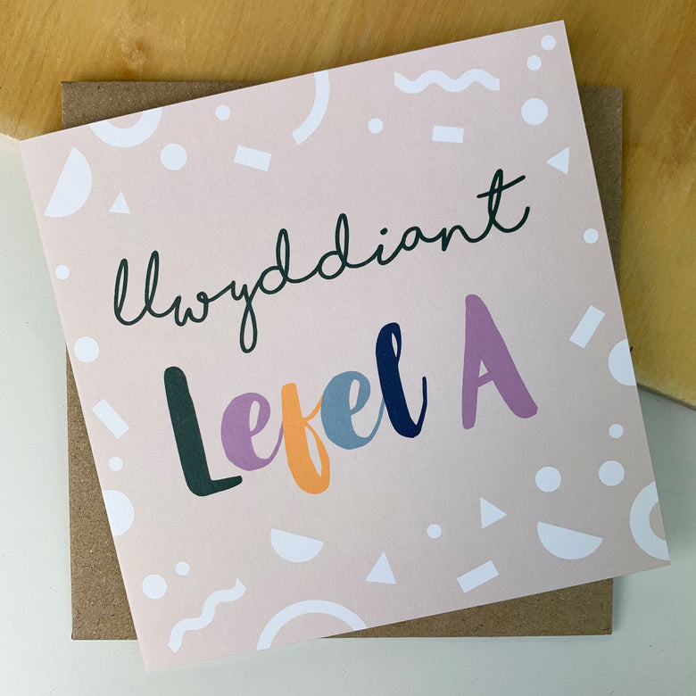 Welsh A Level Card, Welsh Greeting Cards, Best Birthday Cards, Adra