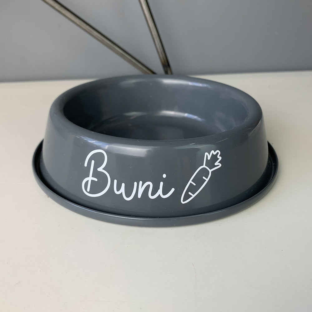 Personalised rabbit food bowl