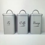 Welsh Tea Coffee And Sugar Pots, Welsh Kitchen Gifts, Welsh Biscuit Tin