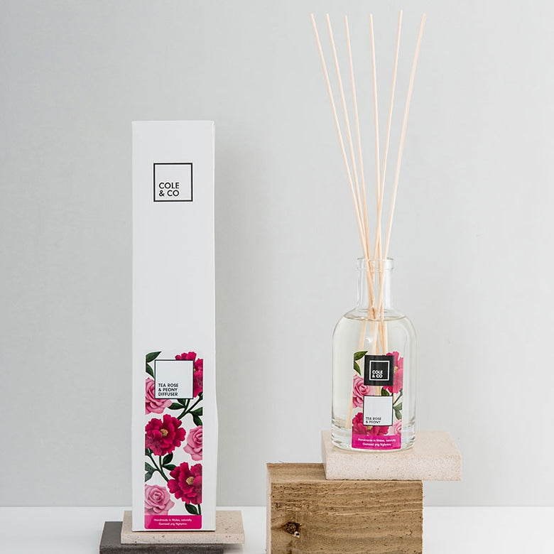 Tea rose & peony fragrance diffuser