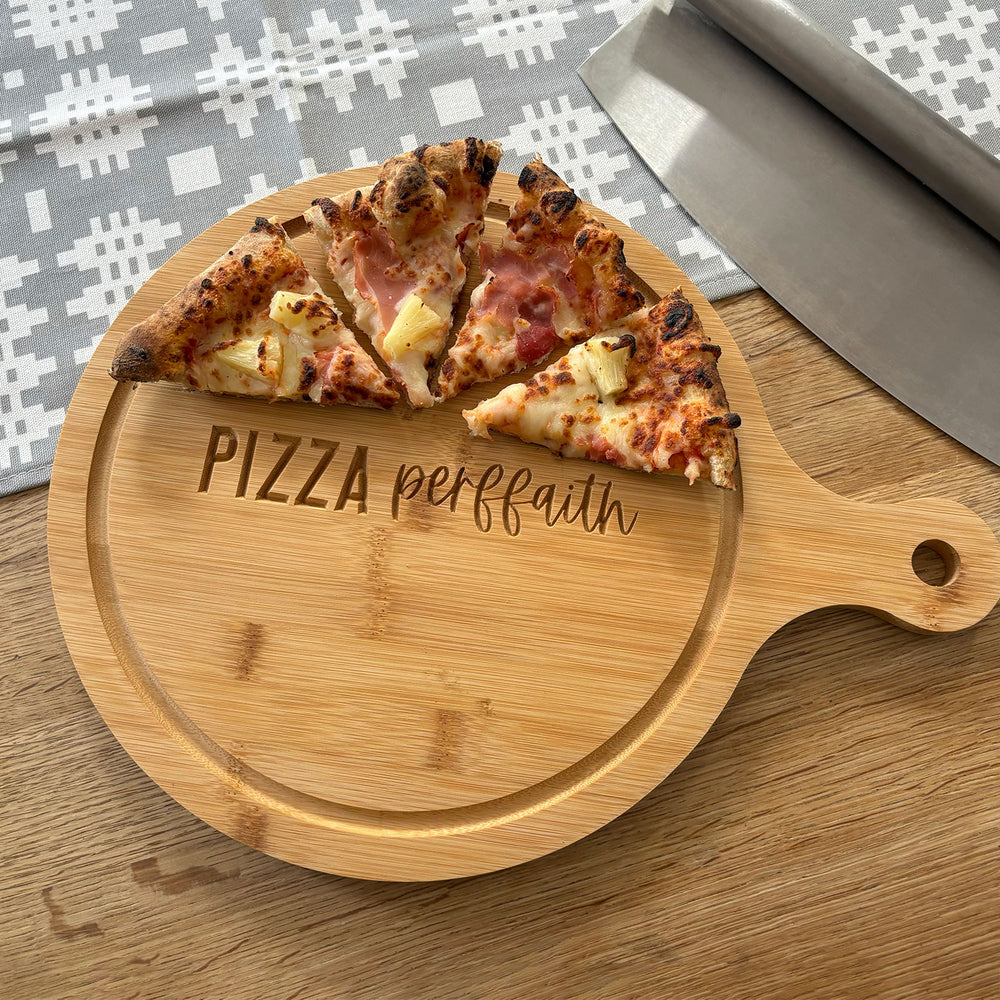 Pizza perffaith bamboo board