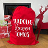 Personalised Christmas jumbo sack - red