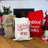 Personalised Christmas sack - natural