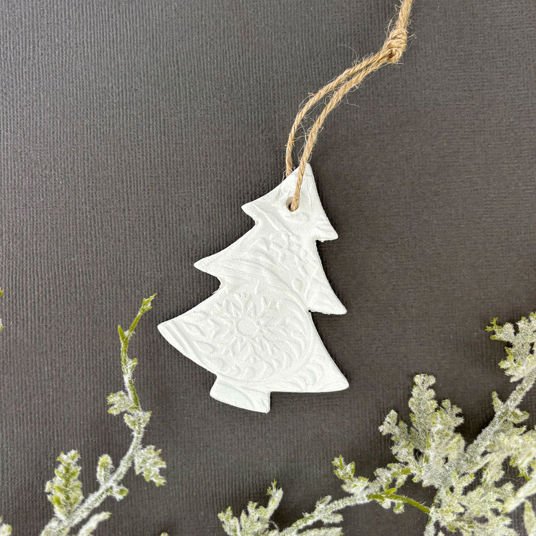 Christmas tree clay decoration