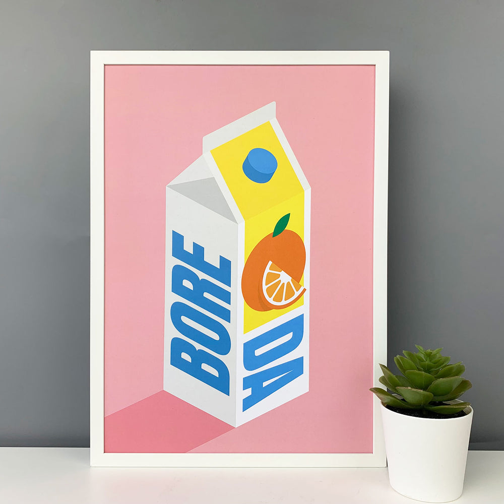 Bore da print - orange juice