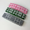 Carthen print hair clip set - green