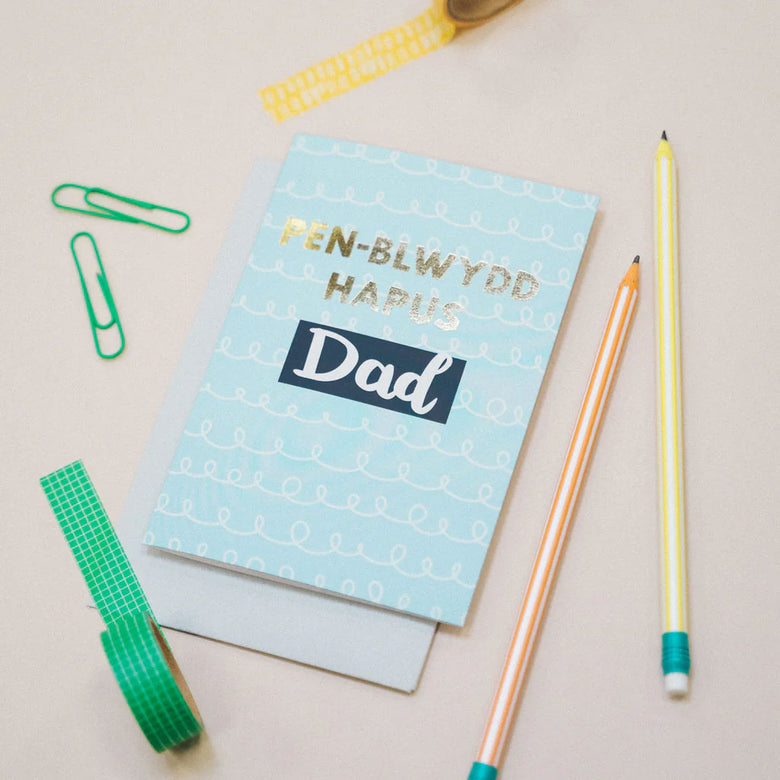 Penblwydd hapus dad card