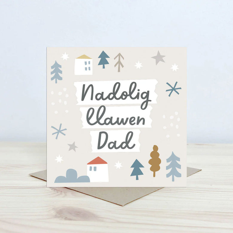 Nadolig Llawen Dad Christmas card