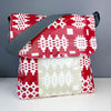 Welsh oilcloth Postman bag - red carthen