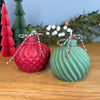 Christmas bauble scented candle