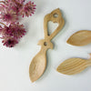 Hand crafted wooden Welsh love spoon