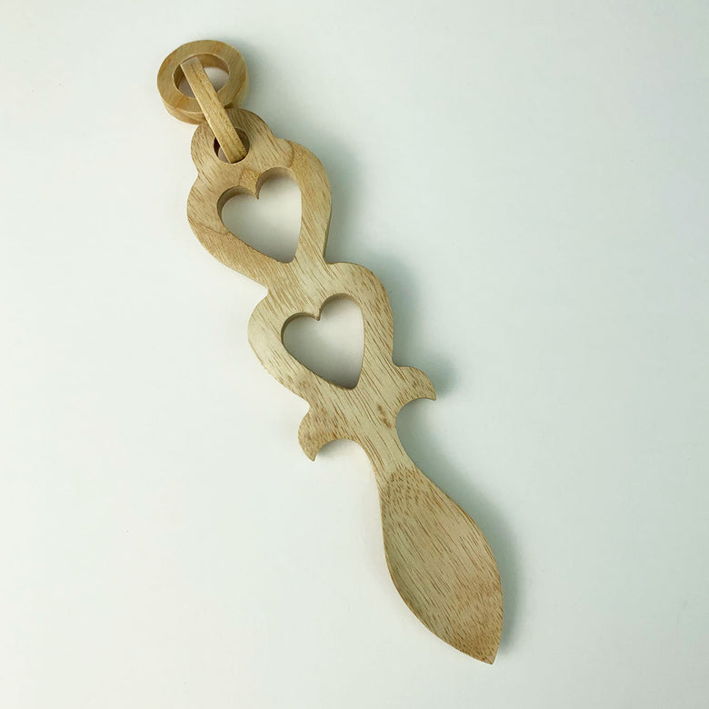 Handmade Welsh love spoon - HJ53