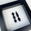 Framed Welsh love spoons - black/black frame