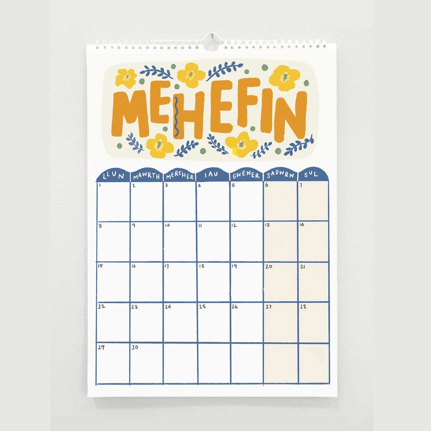 2026 A4 Welsh calendar