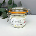 Soy wax Welsh candle featuring the words Mynyddoedd Cymru.