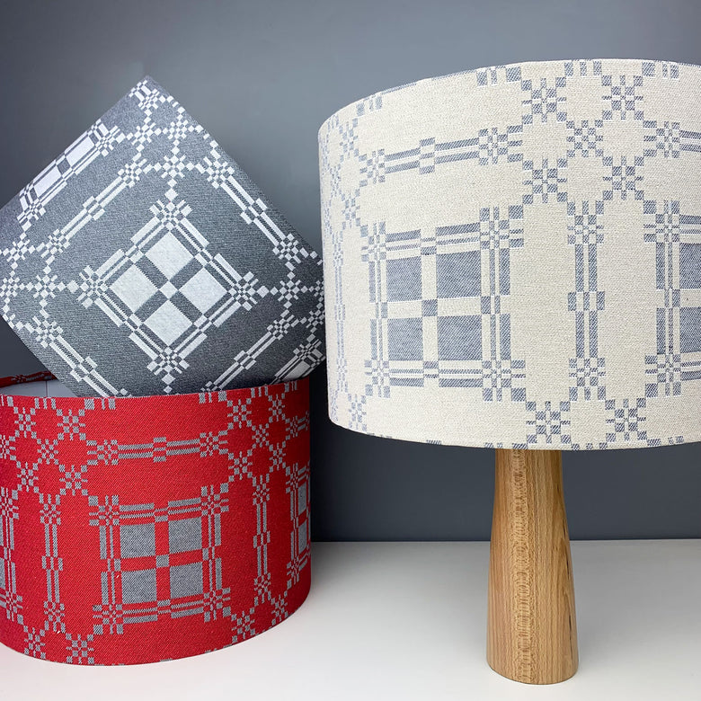 Brithwaith Welsh tapestry lampshade - natural