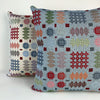Multicoloured Welsh blanket print cushion