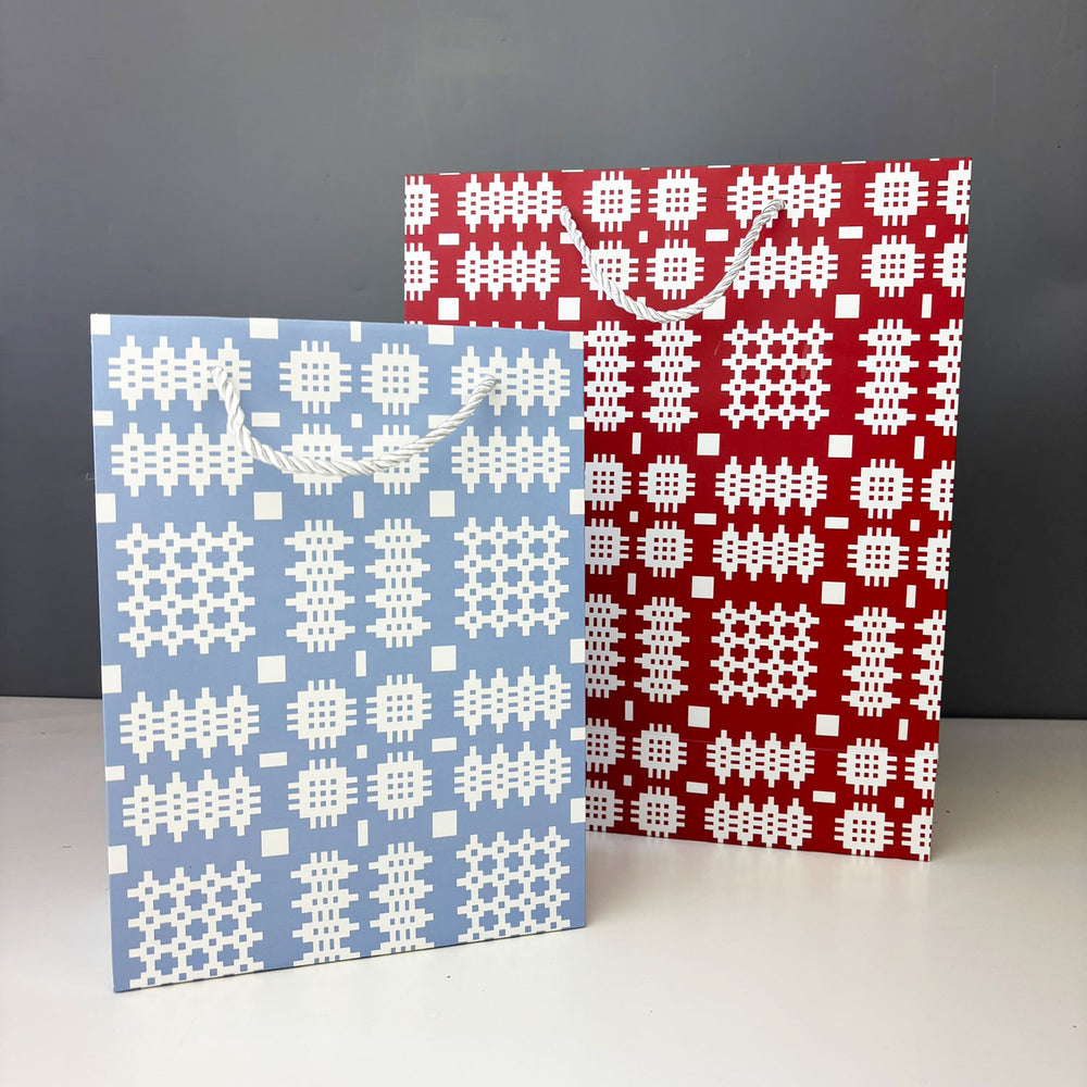 Welsh blanket gift bag