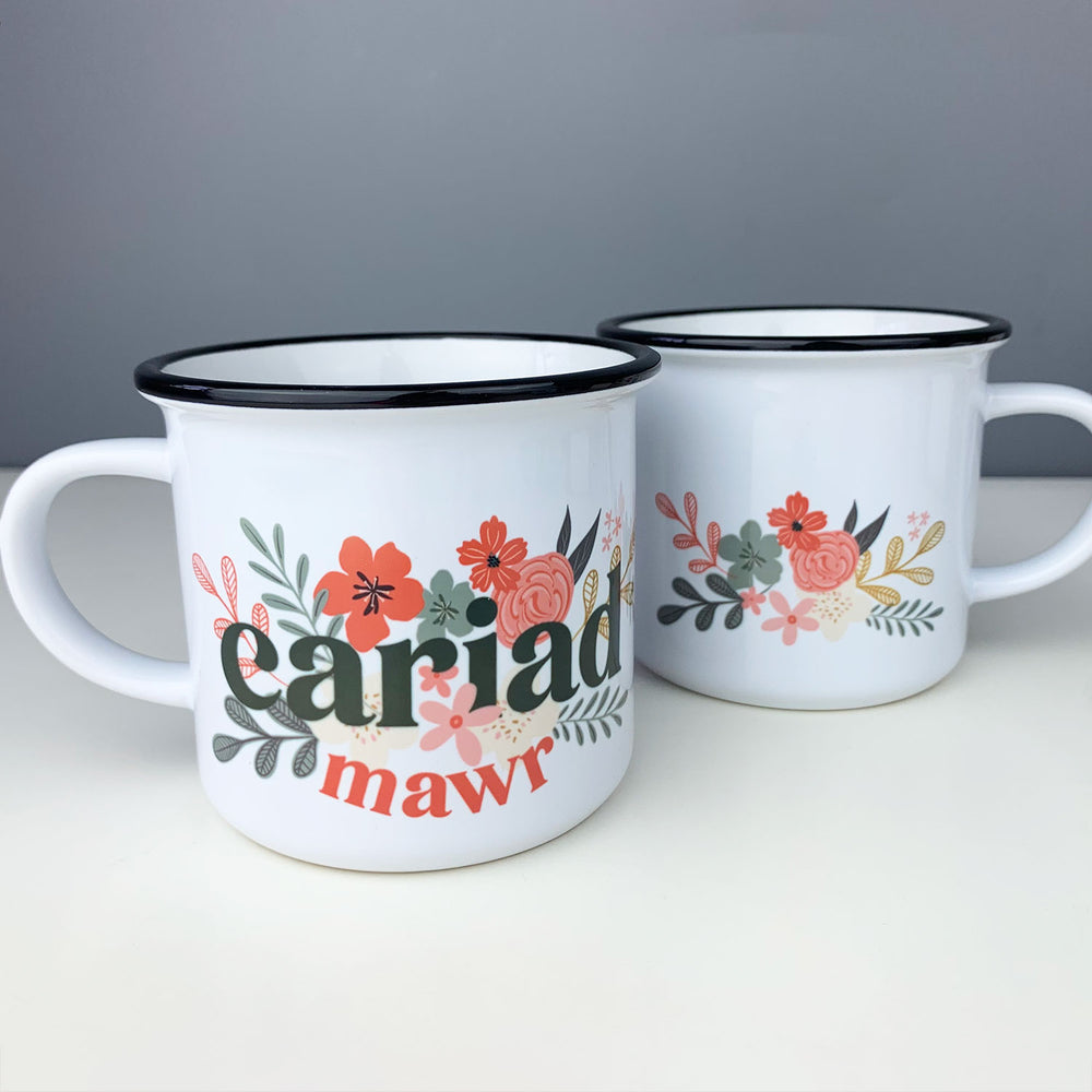 Cariad mawr ceramic mug