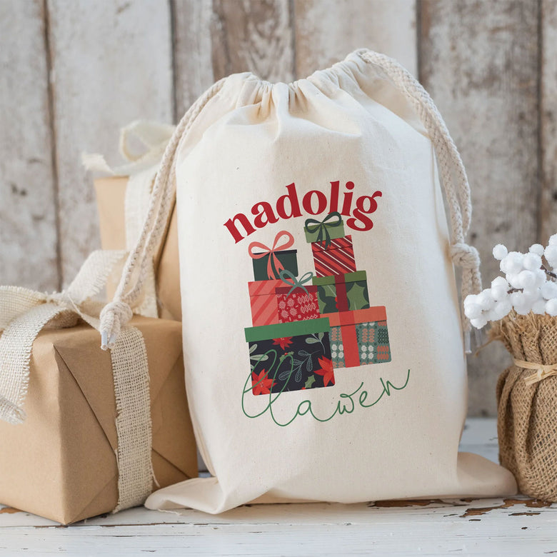 Nadolig Llawen Christmas sack