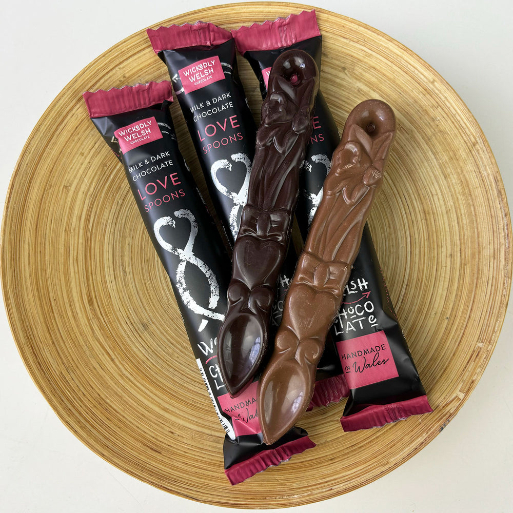 Chocolate love spoons twin pack