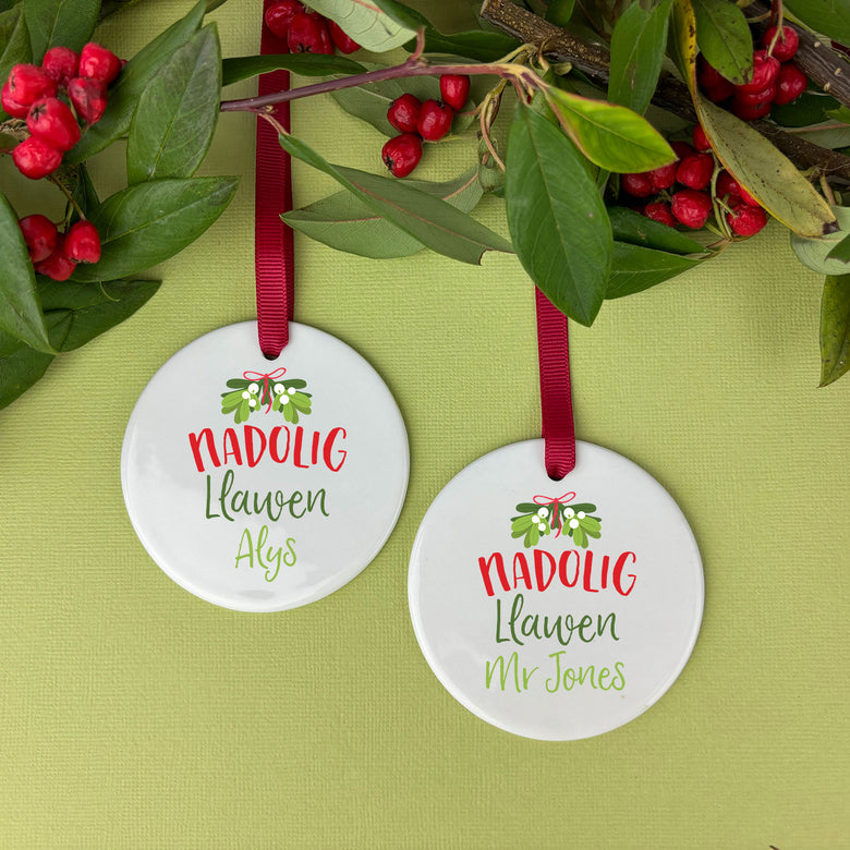 Personalised Christmas decoration