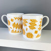 Welsh blanket print china mug