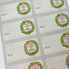 Welsh Christmas gift labels - wreath