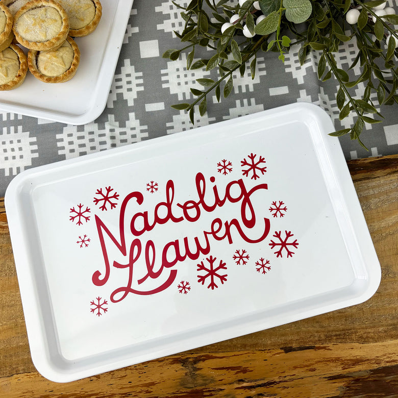 Nadolig Llawen serving tray