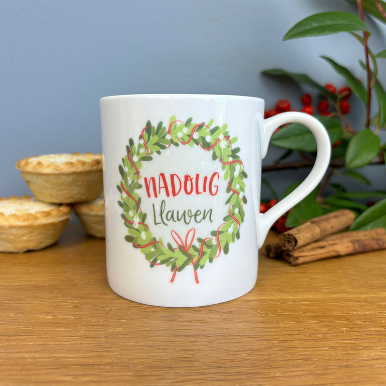 Nadolig Llawen china mug