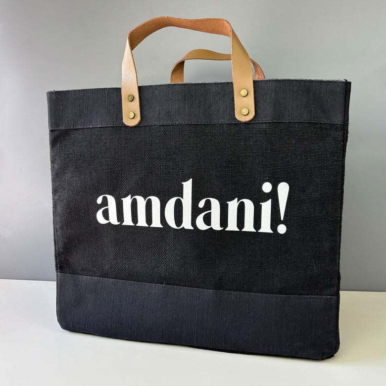 Amdani! large tote bag