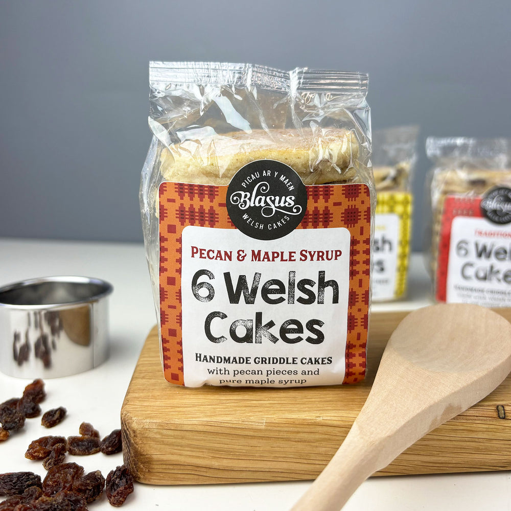 Pecan and maple syrup handmade Welsh cakes by Blasus