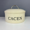 Cacen/Teisen cake tin - serif, cream & chrome