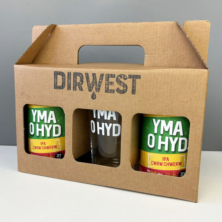 Yma o Hyd glass/gift set