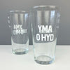 Yma o Hyd glass/gift set