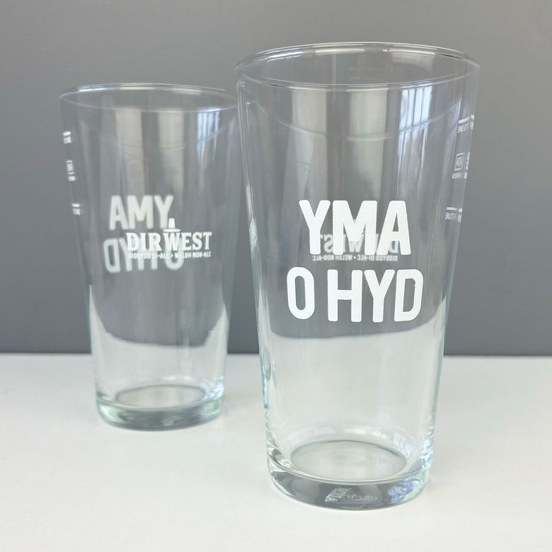 Yma o Hyd glass/gift set