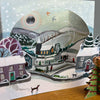 Welsh wintery scene 3D card/decoration