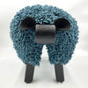 Welsh sheep footstool – blue and black