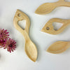 Hand crafted wooden Welsh love spoon