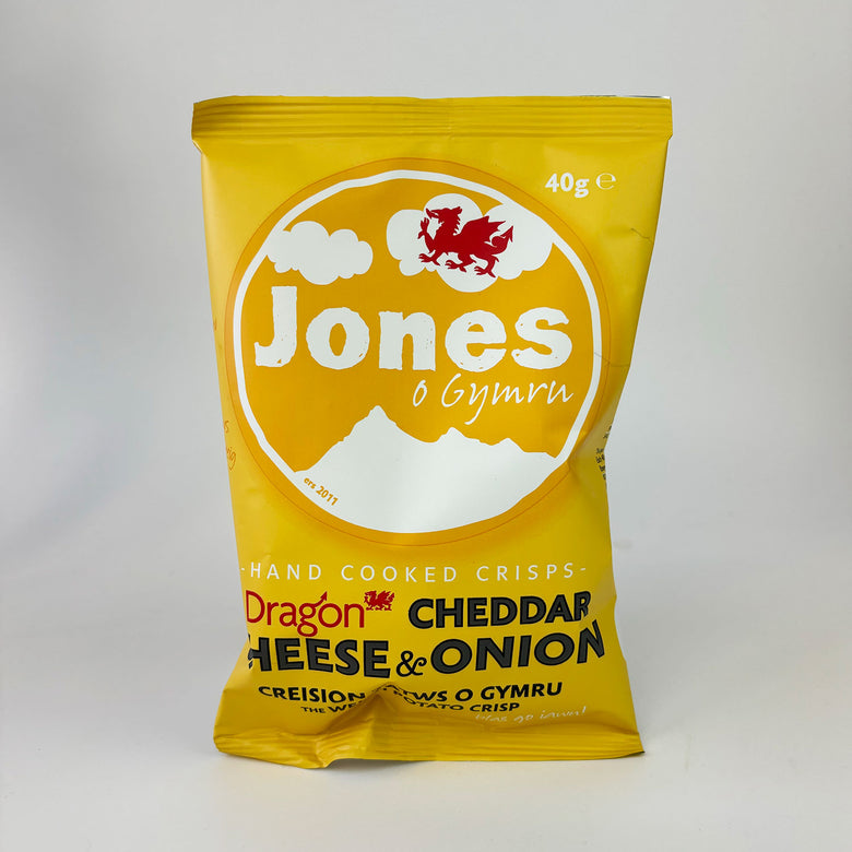 Jones o Gymru Dragon cheddar crisps