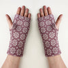 Dinas tapestry wool fingerless gloves