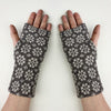 Dinas tapestry wool fingerless gloves