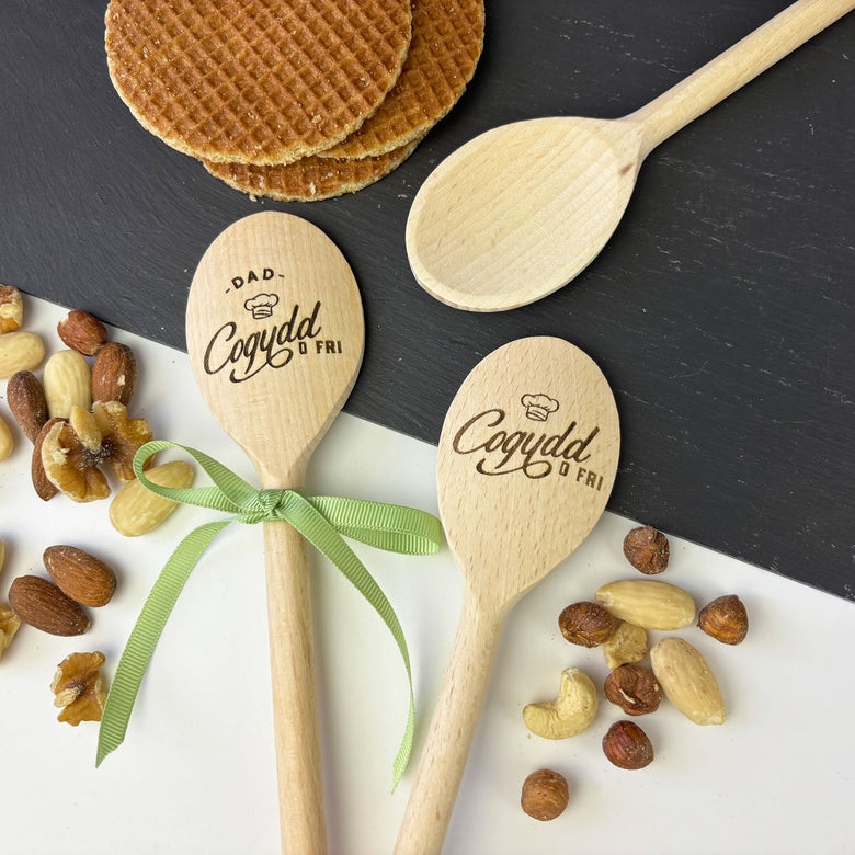 Cogydd o fri engraved wooden spoon - Main Image
