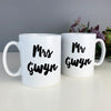 Personalised monochrome mug