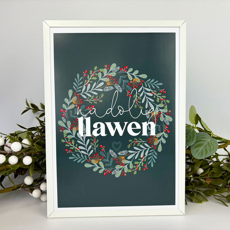 Nadolig Llawen print