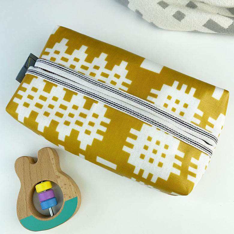 Welsh oilcloth baby wipes holder