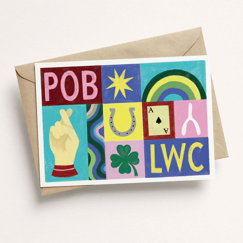 Welsh Good Luck Card | Welsh Greeting Cards | Adra